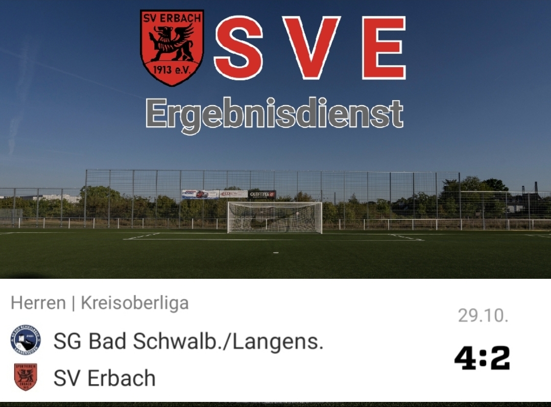 2023-10-29 Ergebnis SG Bad Schwalbach_Langenseifen – SVE