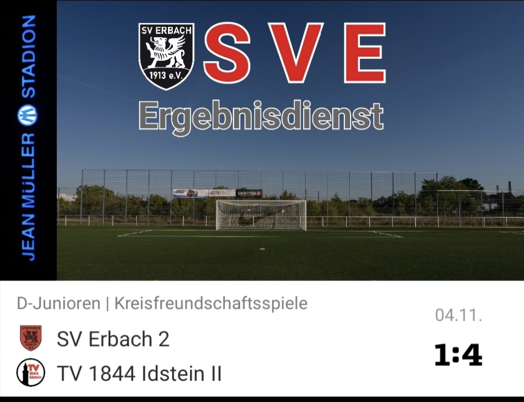 2023-11-04 Ergebnis SVE (D2) – TV 1844 Idstein II