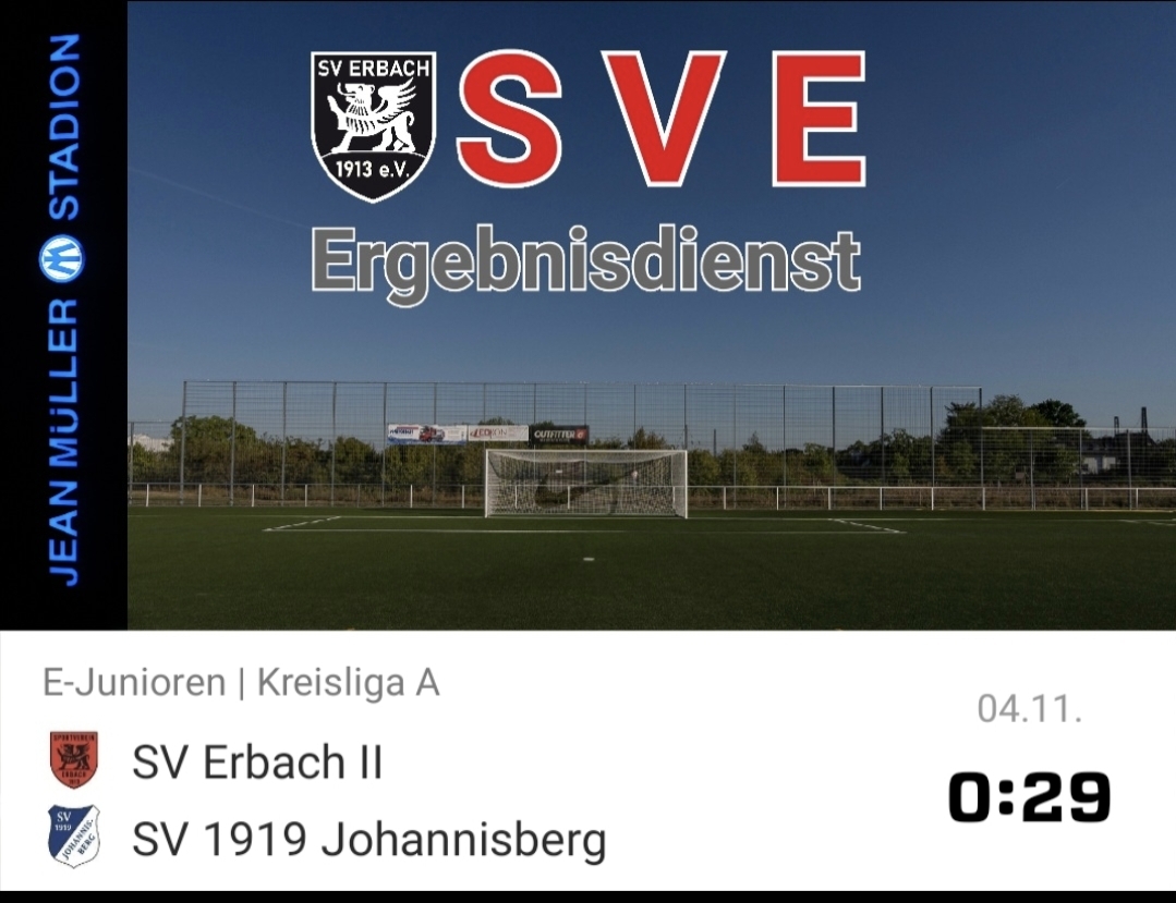 2023-11-04 Ergebnis SVE (E2) – SV 1919 Johannisberg