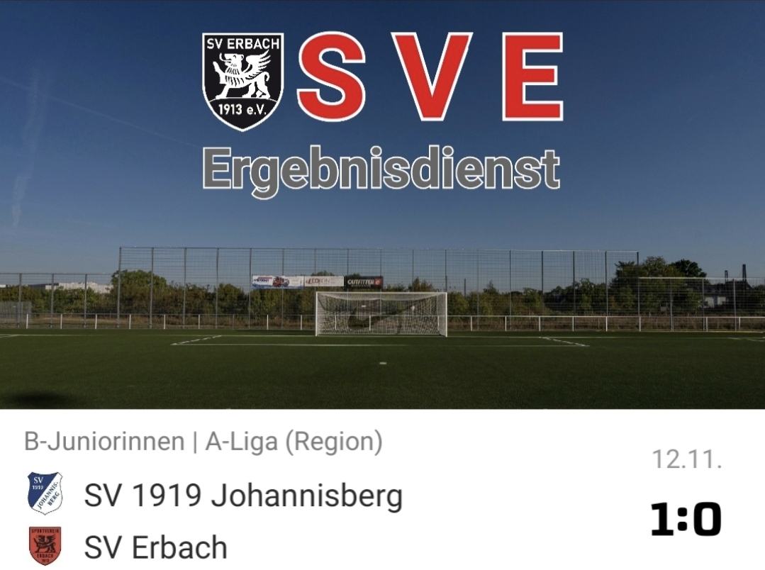 2023-11-12 Ergebnis SV 1919 Johannisberg – SVE (Bw)