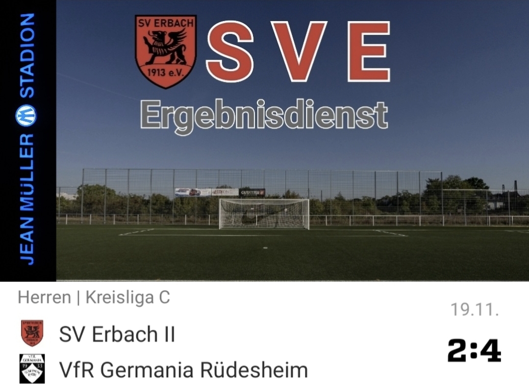 2023-11-19 Ergebnis SVE II – VfR Germania Rüdesheim