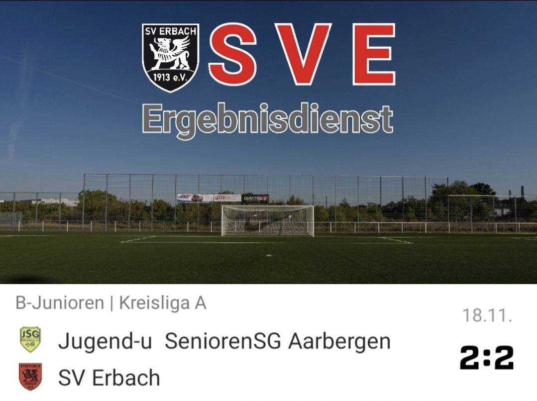 2023-11-18 Ergebnis Jugend-u SeniorenSG Aarbergen – SVE (B)