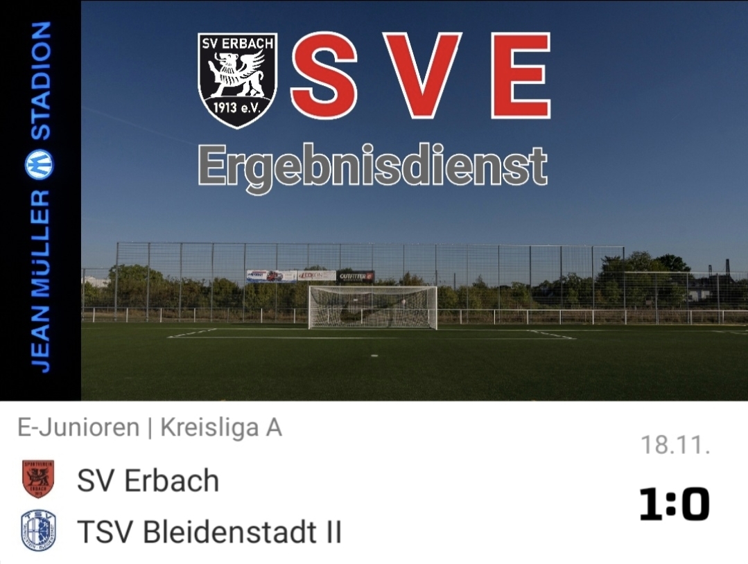 2023-11-18 Ergebnis SVE (E1) – TSV Bleidenstadt II