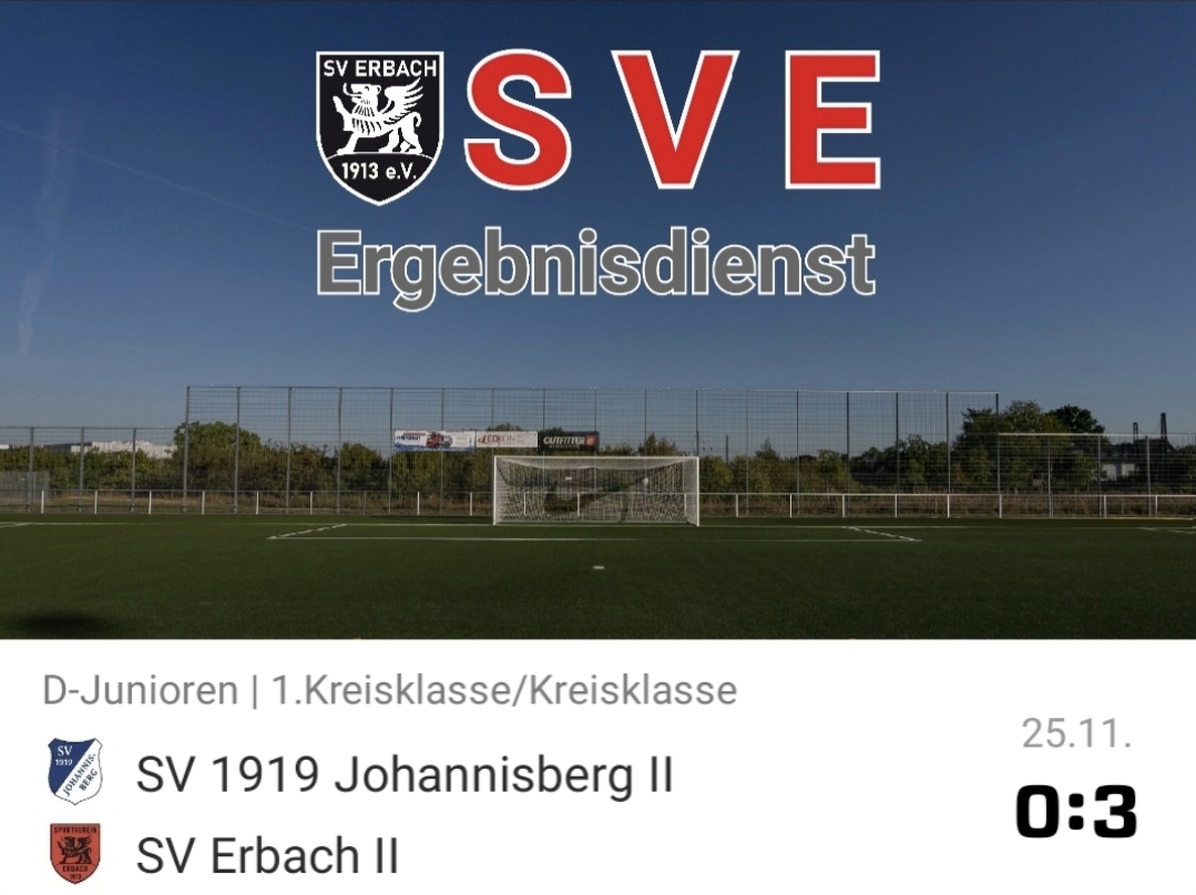 2023-11-25 Ergebnis SV 1919 Johannisberg II – SVE (D2)