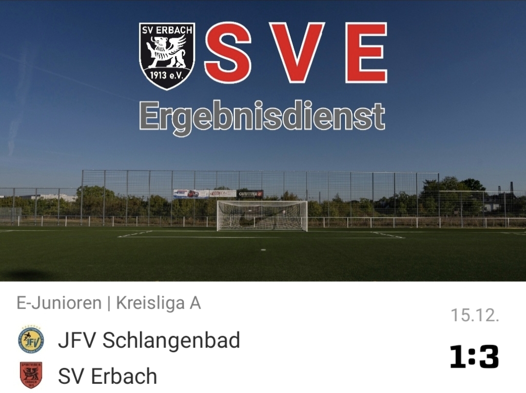 2023-12-15 Ergebnis JFV Schlangenbad – SVE (E1)