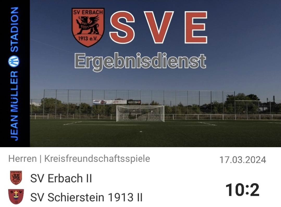 2024-03-17 Ergebnis SVE II – SV Schierstein 1913 II